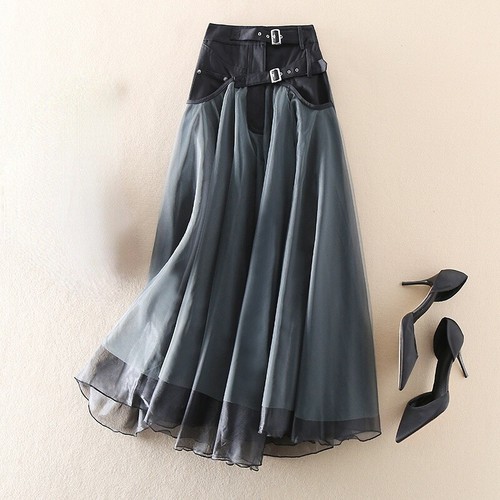 Jupe midi taille - midi,
