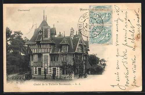 Cpa mesnil bavent chalet - cpa, mesnil-de-bavent,