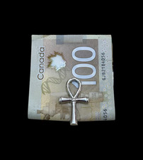 Clip en or blanc Ankh 14K pour