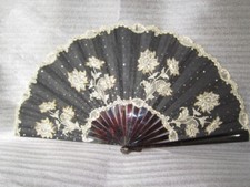 Ancien eventail dentelle - ancien,