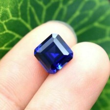 Saphir Bleu Naturel Carré