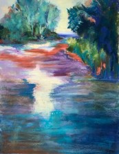 Tableau travaillé au pastel