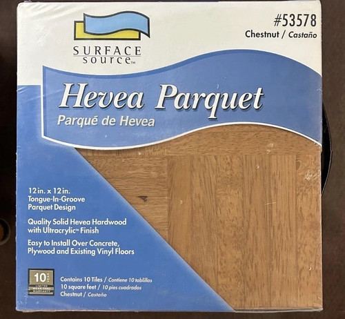 Solid wood hevea - hevea, parquet