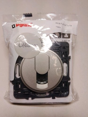 Prise rj45 cat - stp, grise