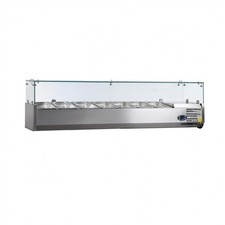 Vitrine inox réfrigérée