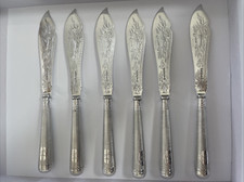 6 COUVERTS À POISSON MÉTAL