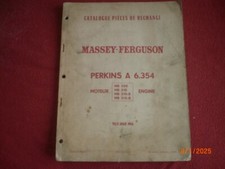 CATALOGUE  PIECES DE RECHANGE  MOTEUR   PERKINS   A 6 .354