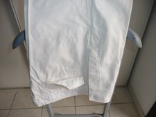 ancien pantalon a pont marine nationale 1977 taille 71/72 blanc
