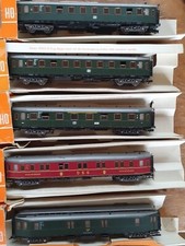 wagon roco Ho Lot De 5 Voitures 4289 -90-91-92-93 Classe Brochet 1 2. de La DB