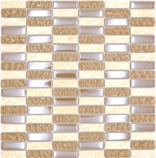 Pierre Pâte de Verre Beige Brillant Mur Cuisine Bain Douche 87-sm128_F 10 Tapis