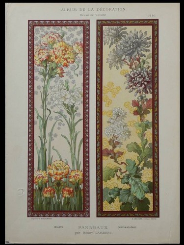 Panneaux art nouveau - panneaux, -1899-