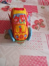 Voiture hochet en tissu bébé Jouet d’éveil Doux Sensoriel Naissance Cadeau