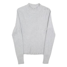 Pull Femme Gris Uni Coton