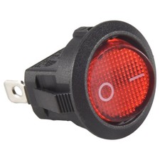 Interrupteur A Bascule Bipolaire ON OFF Rouge 3 Broche 20mm R8N91083