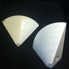 APPLIQUES D'ANGLE EN PLÂTRE ART DECO MODERNISTE ATELIER SEDAP ANNEES 70/80