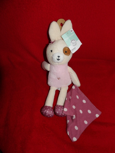 Doudou peluche auchan lapin - peluche,