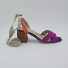 Chaussures Femme Anniel Taille 38 Sandales Violet / Orange Daim 87LC