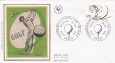 L12C - ENVELOPPE 1ER JOUR FRANCE - FEDERATION FRANCAISE DE GOLF - 1980.   
