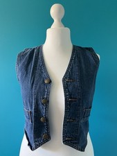 Veste Vintage 🐠 Jean Sans Manches Gilet 🐠 Taille M