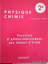 Physique-chimie, seconde