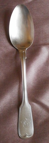 Cuillère argent massif