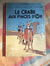 le crabe aux pinces d'or B4 (1950) les av de tintin Hergé  côte BDM : + 180e