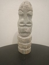statuette sculpture pierre Totem art 1er Océanie Tiki Dieu