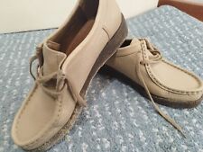 Bottines Clarks Original Wallabee Beige en Cuir - Taille 38.5 - Référence 126141