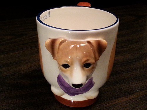 Jack russel dog porcelain - russel,