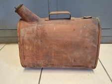 VINTAGE 1 BIDON ESSENCE JERRICAN TRIANGLE DECO GARAGE IDEAL JEEP NO OIL CAN
