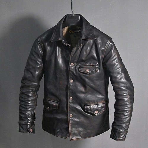 Veste cuir vachette - cuir, de