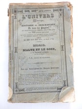 Lacroix Malte et Gozo Didot l'Univers 1840 38 gravures
