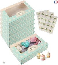 Boîte à gâteaux en carton Lvcky 12 pièces, boîte à pâtisserie?boite cadeau noel?