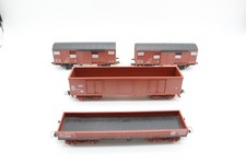 JOUEF - HO - LOT DE WAGONS DE MARCHANDISES AVEC BOITIER NEM - SNCF -