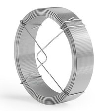 Wiltec Rouleau Fil Jardin Ø 1,5mmx50m Acier galvanisé Vert Fil Tension Grillage