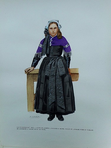 Bretagne costume breton - le,