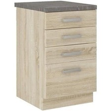 Meuble bas 4 tiroirs avec plan
