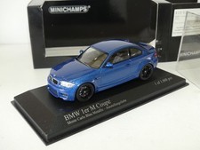 BMW SERIE 1 M COUPE 2011 Bleu MINICHAMPS 1:43