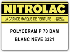 Autocollant Peinture NITROLAC