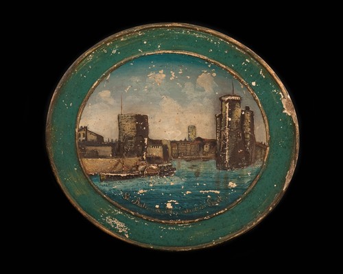Assiette bas relief terre - relief,