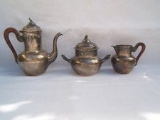 ancien service égoiste a café miniature XIX argent minerve 450 grs Napoléon III