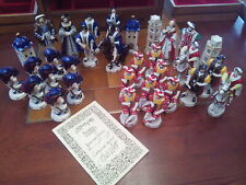 JEU D'ÉCHEC NEUF PRESTIGIEUX EN PORCELAINE DE SAXE ÉDITION LIMITÉE*L* RARISSIME 