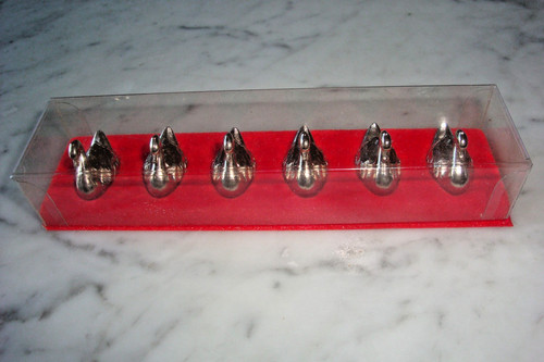 Lot cygnes metal porte - lot, 6