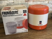 Fromagère SEB orange vintage