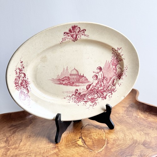 Plat ancien terre fer jules - ancien,
