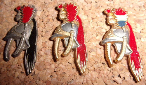 Lot pin casques - régiment, de