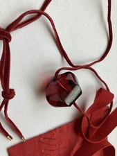 Pendentif « Baccarat » en cristal rouge