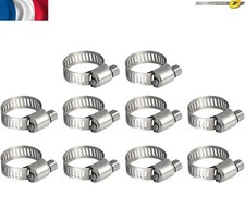10 X collier de Serrage en Métal pour durite tuyau d'eau tube Ajustable 7 à 16mm