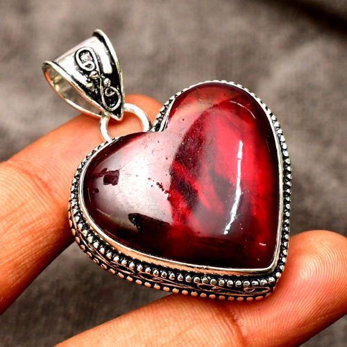 Pendentif fait main argent - main, en