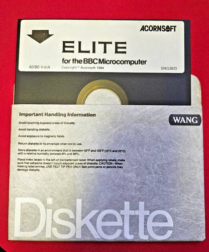 Acornsoft elite disque - elite, 5,25"